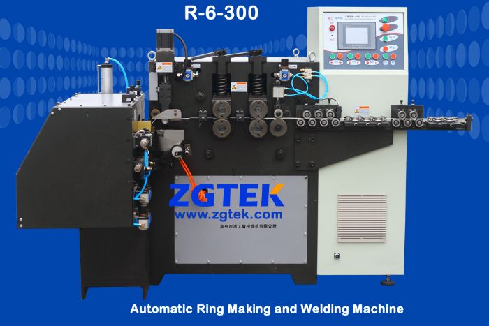 Ring making and welding integrated machine